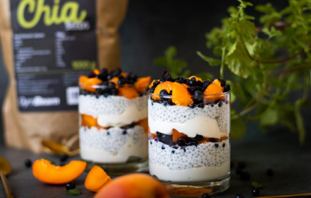 Fitness recept: Tvarohový chia puding s ovocím