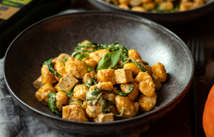 Fitness recept: Tekvicové gnocchi s tofu a so špenátom