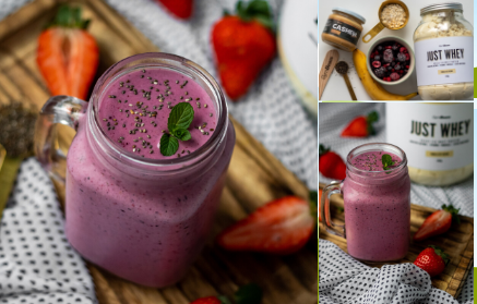 Fitness recept: Osviežujúce proteínové smoothie z lesného ovocia