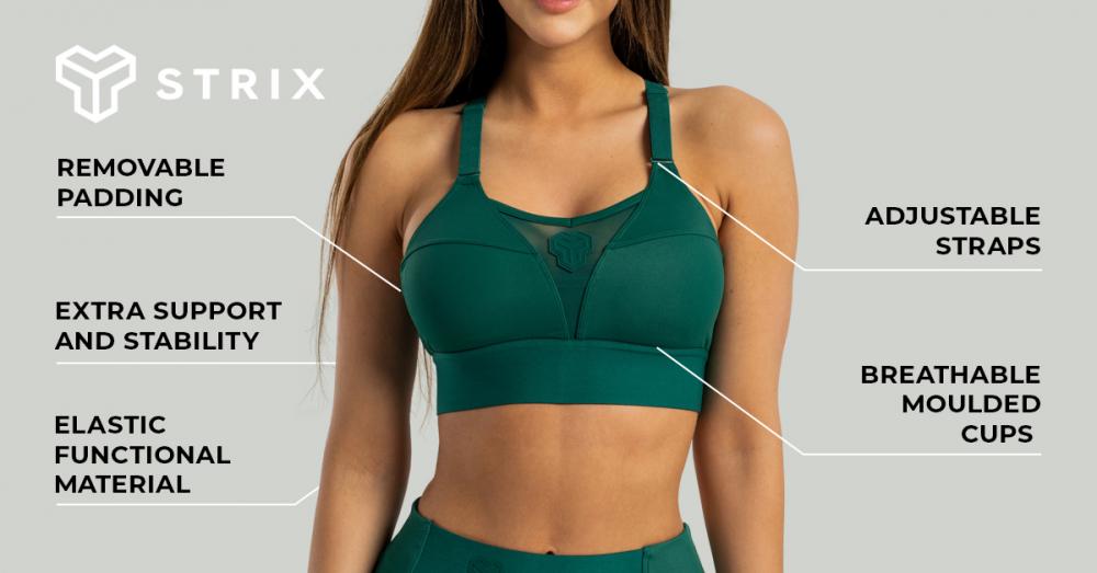 ALPHA Sports Bra Emerald - STRIX