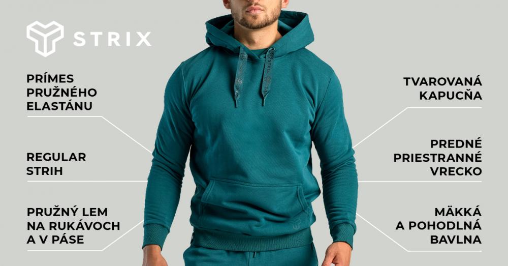 Mikina Hoodie Aster Deep Teal - STRIX