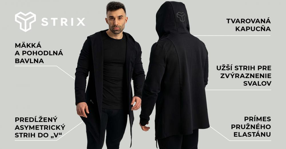 Kardigán Hoodie black - STRIX