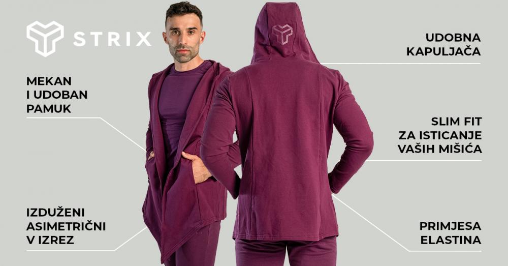 Cardigan Hoodie Plum - STRIX