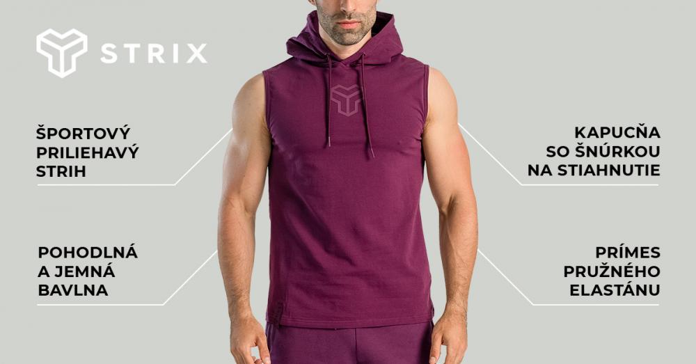 Tielko Essential Hoodie Tank Plum - STRIX