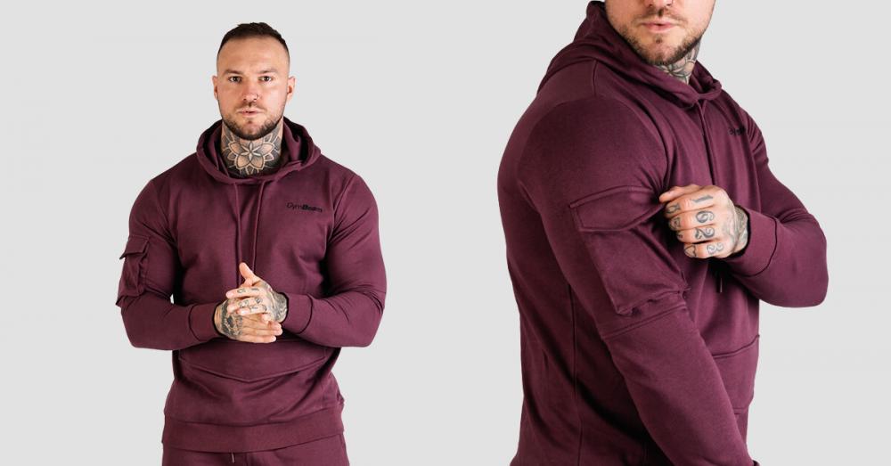 Mikina TRN Hoodie Eggplant - GymBeam