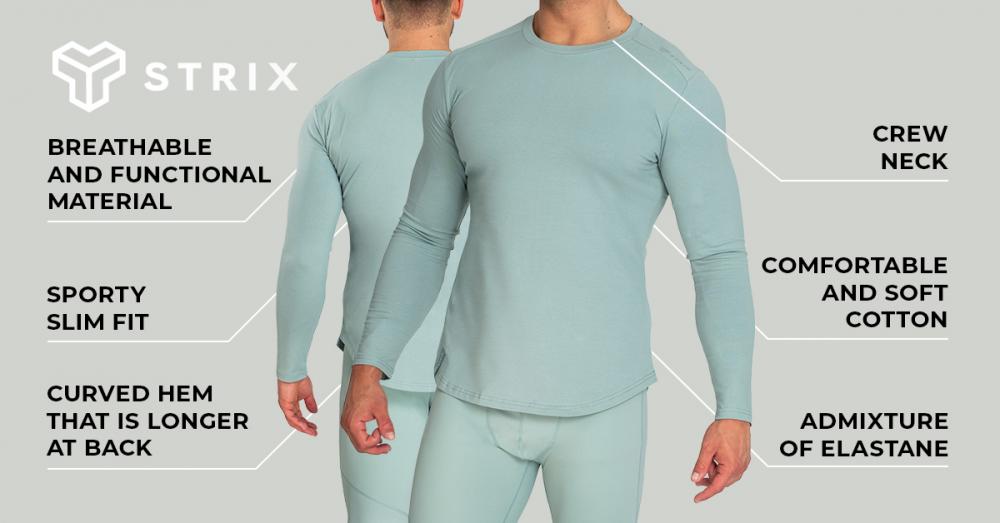  Nebula Long Sleeve Tee Stone Blue - STRIX