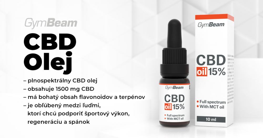 CBD olej 15% 10 ml - GymBeam