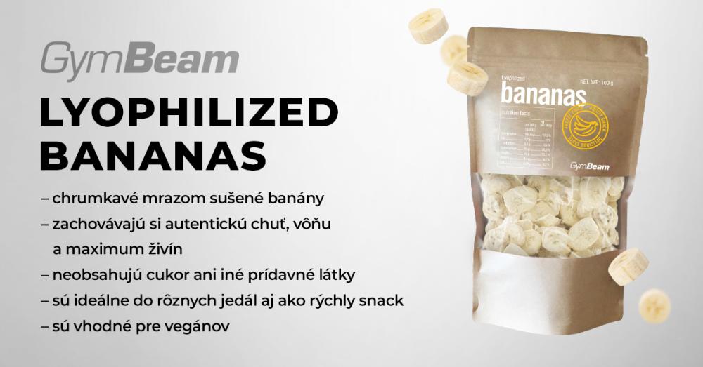 Lyofilizované banány - GymBeam