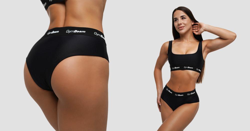 Spodný diel plaviek Sporty Black - GymBeam