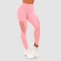 Женские леггинсы Mesh Panel Pink - GymBeam