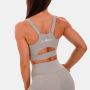 Спортивный топ Cut-Out Grey - GymBeam