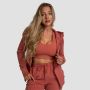 Ženska dukserica Limitless Zip Up Cinnamon - GymBeam