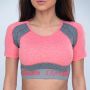 Спортивный топ Ultrafit Heather Pink - GymBeam