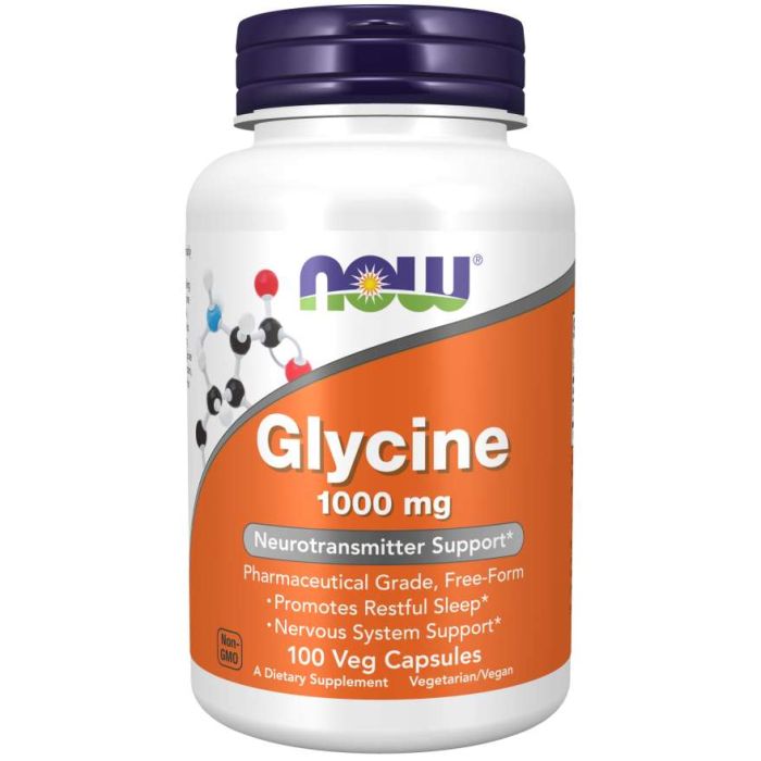 Glycín 1000 mg - NOW Foods