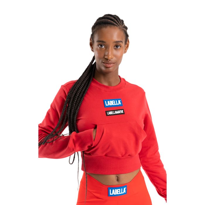 Women‘s Go On Sweatshirt Red - LABELLAMAFIA