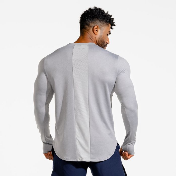 Long Sleeve T-shirt Statement Muscle Grey - SQUATWOLF