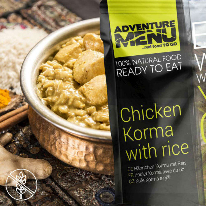 Pileća korma s rižom - Adventure Menu