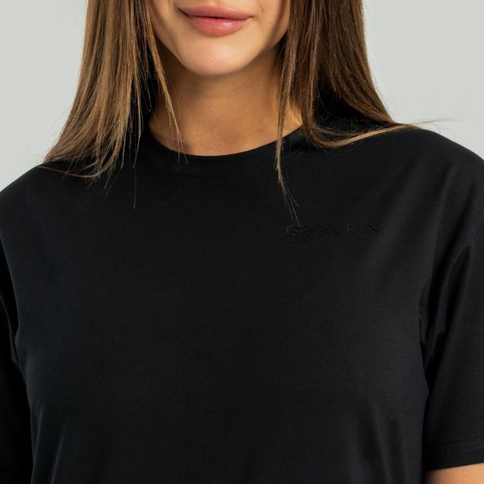 Women’s ALPHA T-Shirt Dress Black - STRIX