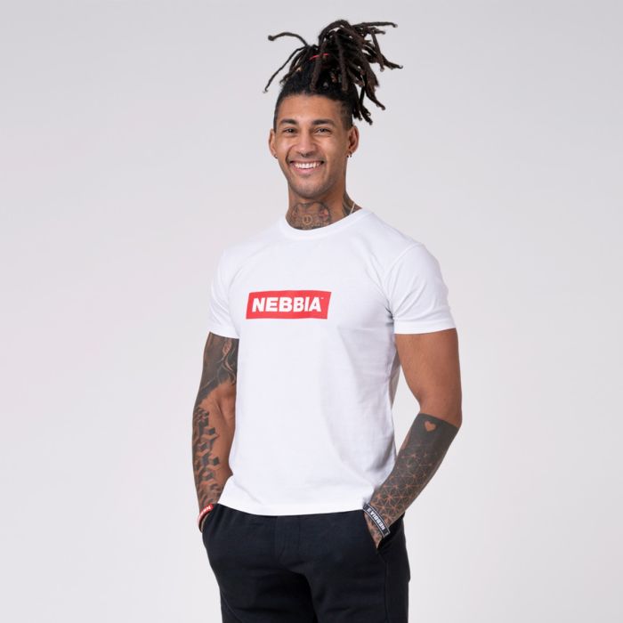 Men‘s Basic T-Shirt White - NEBBIA