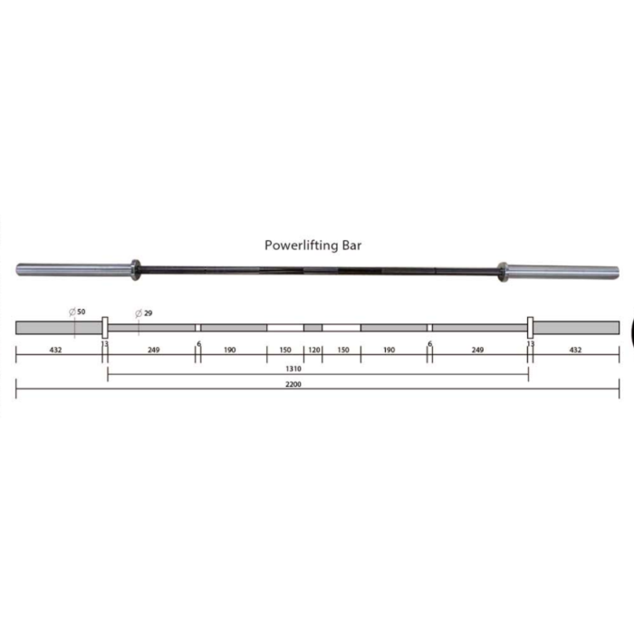 Olympijská tyč LIFTER 20 kg - GymBeam