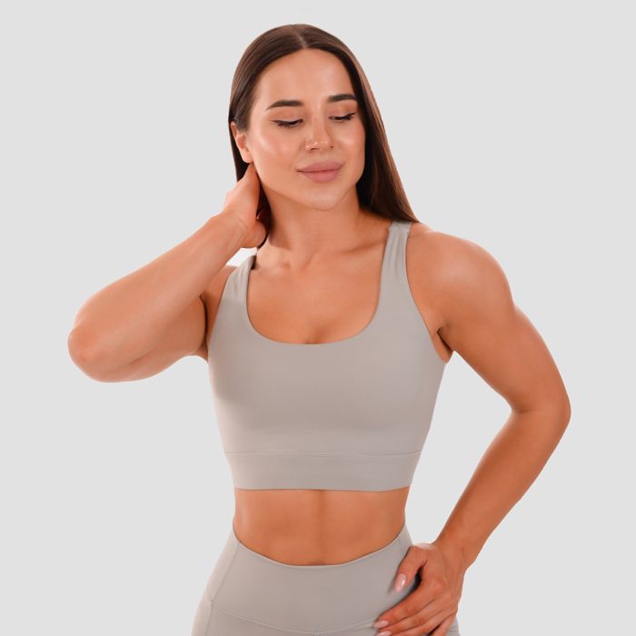 Спортивный топ Cut-Out Grey - GymBeam