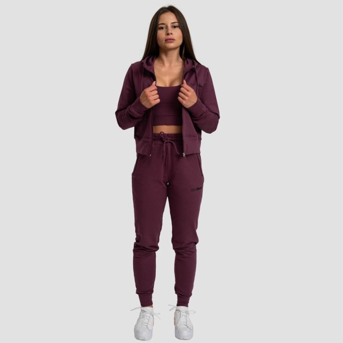 Women‘s TRN Zip-Up Hoodie Eggplant - GymBeam