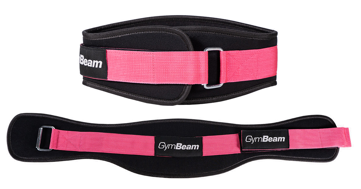 Fitness neoprénový opasok LIFT Black & Pink - GymBeam