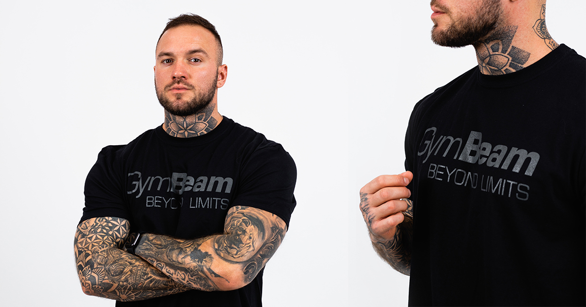 Men‘s Beyond Limits T-Shirt Black - GymBeam